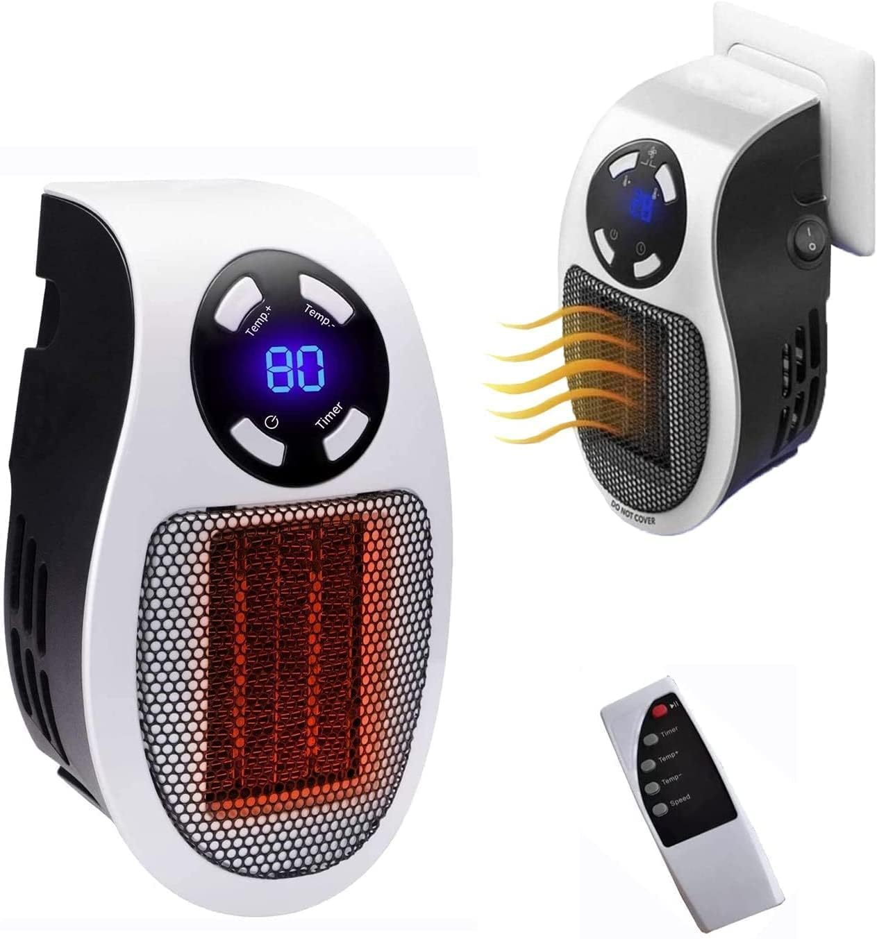Plug in Heater for Indoor Use - 500W Smart