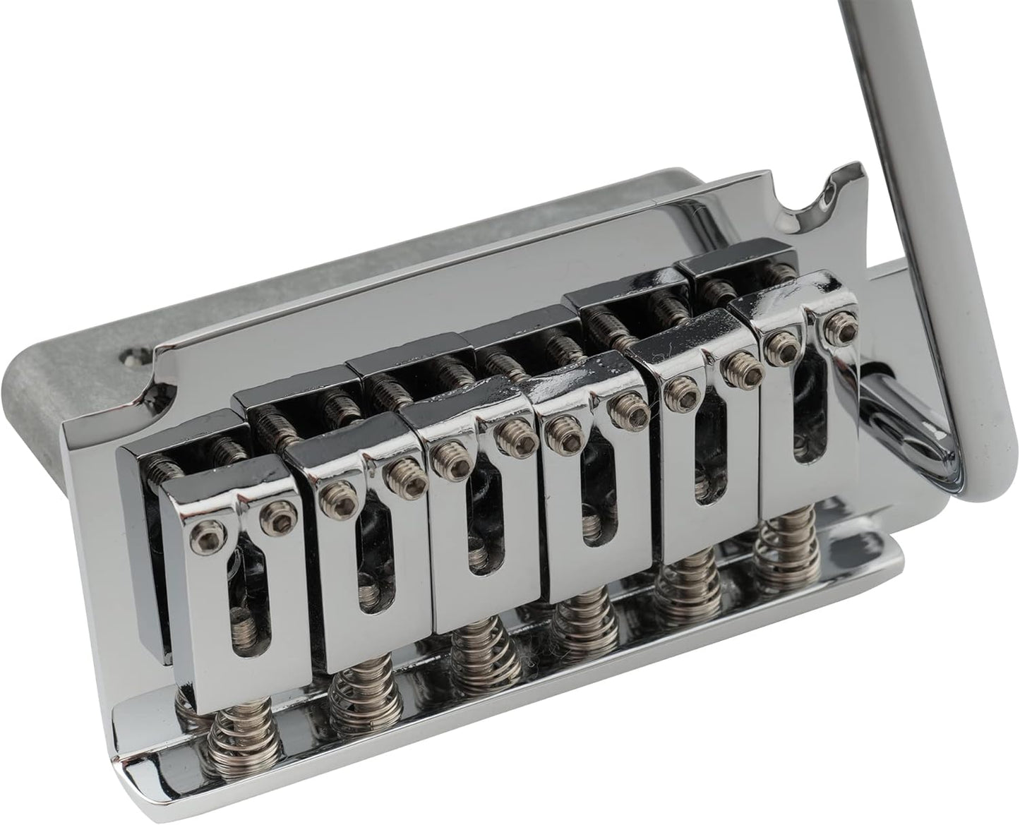 Musiclily Pro 52.5mm 2-Point Style Short Block Guitar Tremolo Bridge for Squier Strat, Chrome