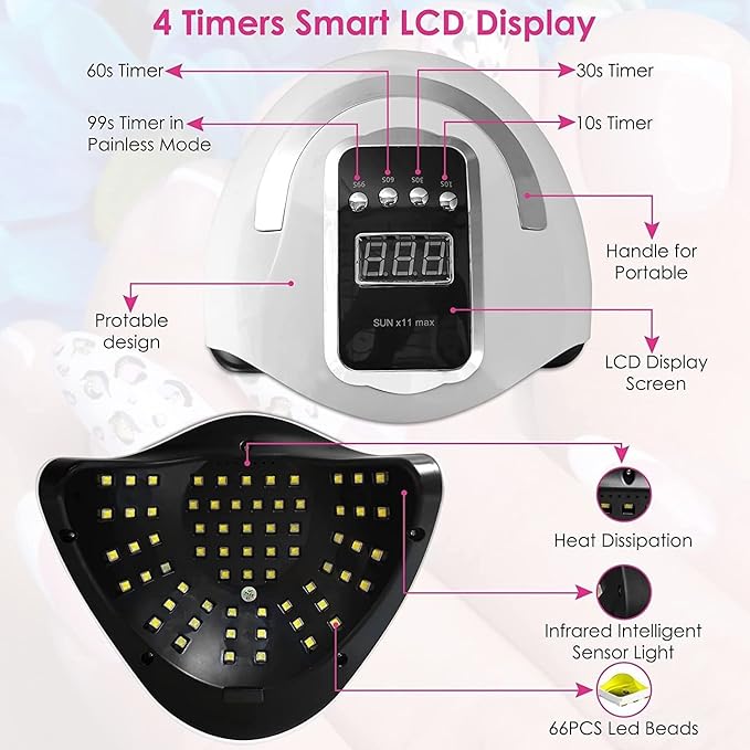 SUN X11 MAX UV LED Nail Lamp UV Light Nail Dryer
