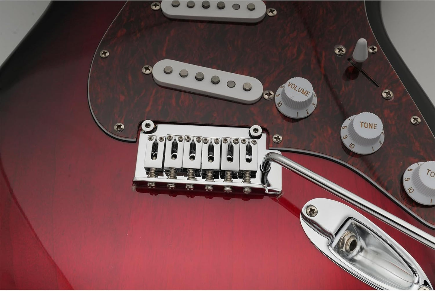Musiclily Pro 52.5mm 2-Point Style Short Block Guitar Tremolo Bridge for Squier Strat, Chrome