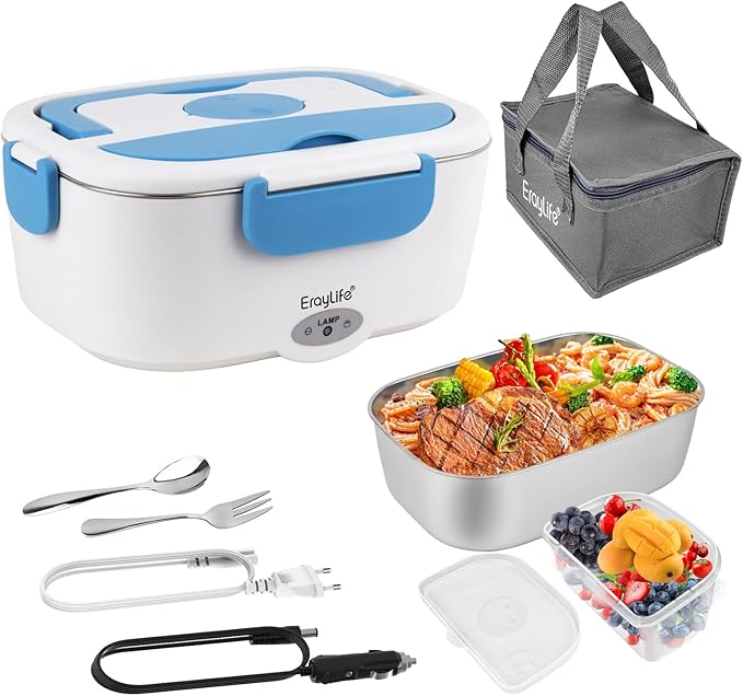 VOVOIR Electric Lunch Box 75 W, 3-in-1 Lunch Box Electric