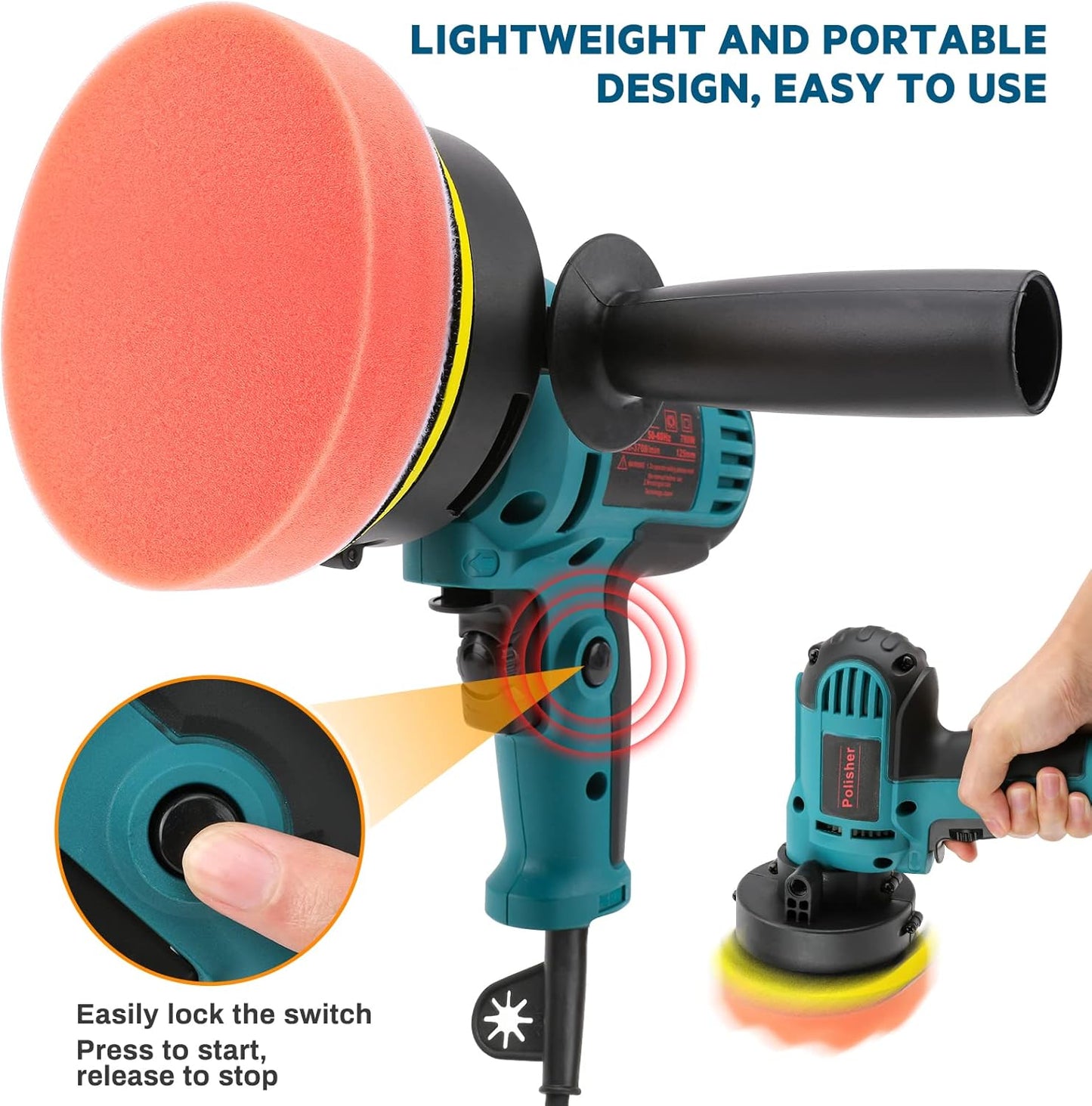 Polisher Buffer 700W Car Furniture Polishing Machines