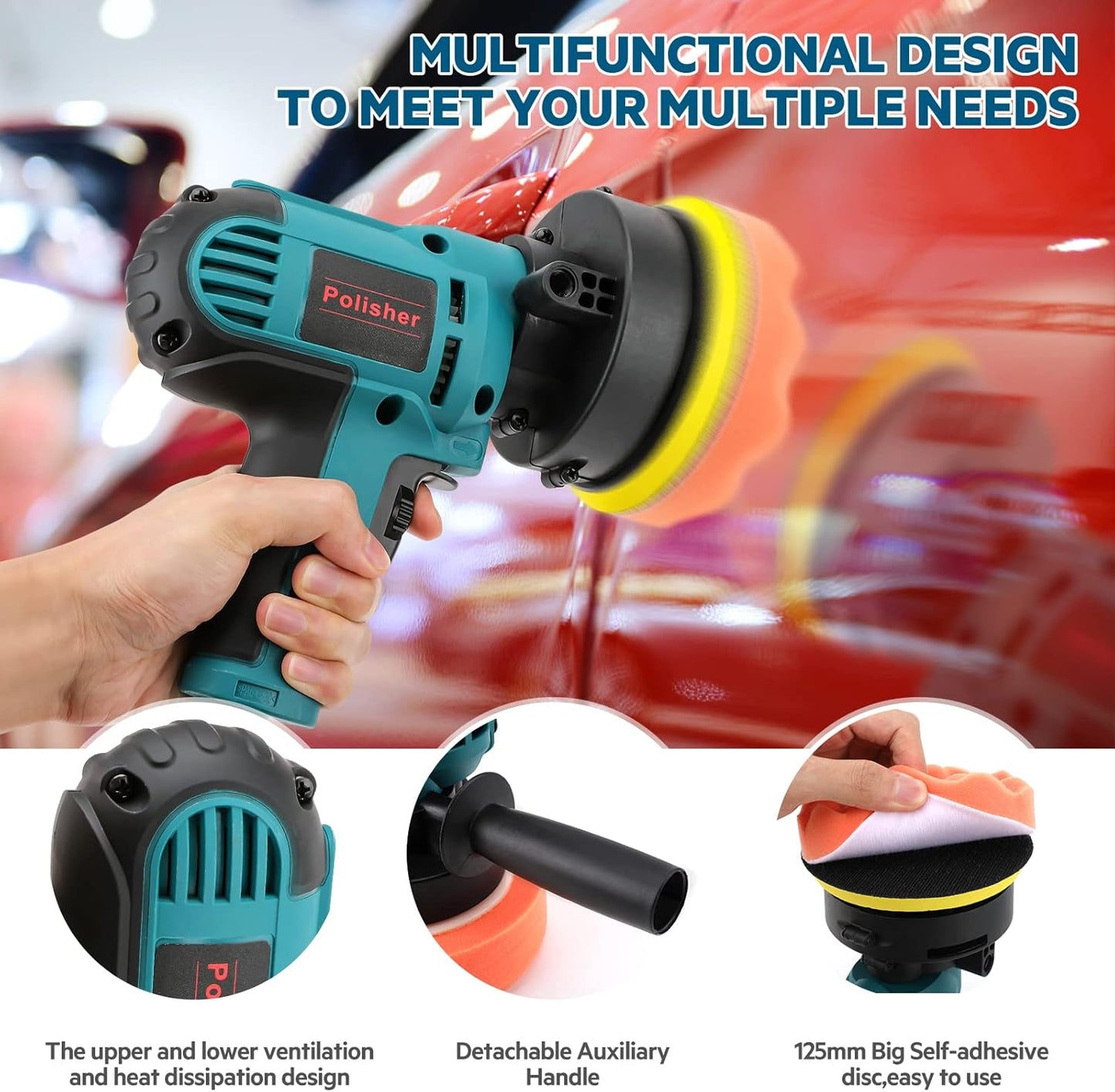 Polisher Buffer 700W Car Furniture Polishing Machines