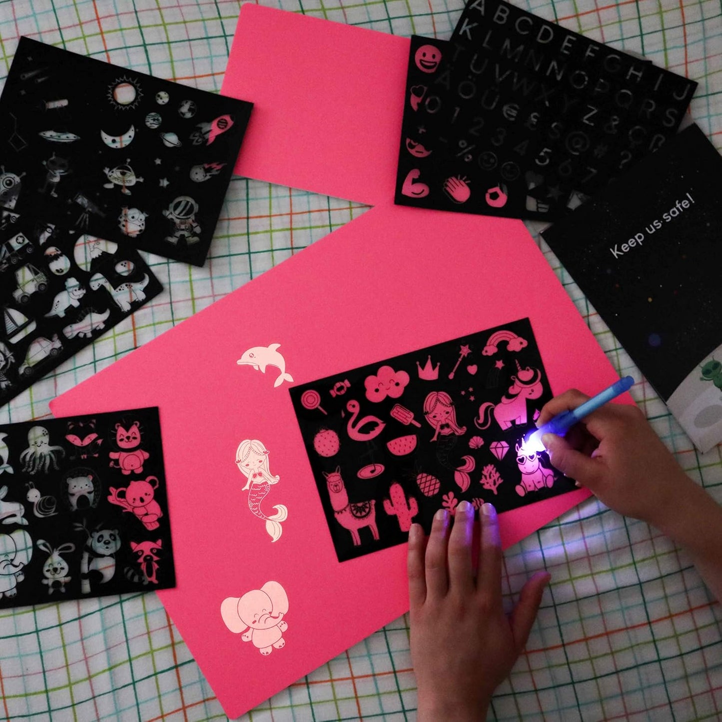 Pink Light Drawing Board Kids A3 and A5 (WITHOUT PEN)