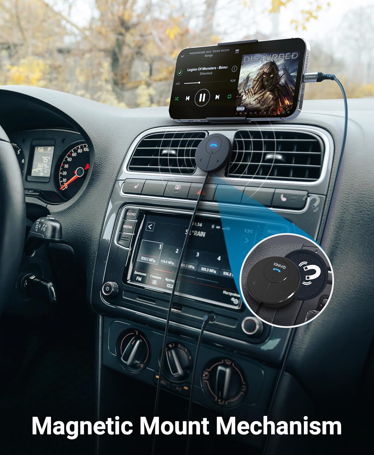 Kinivo BTC480 Bluetooth Hands-Free Car Kit for Cars