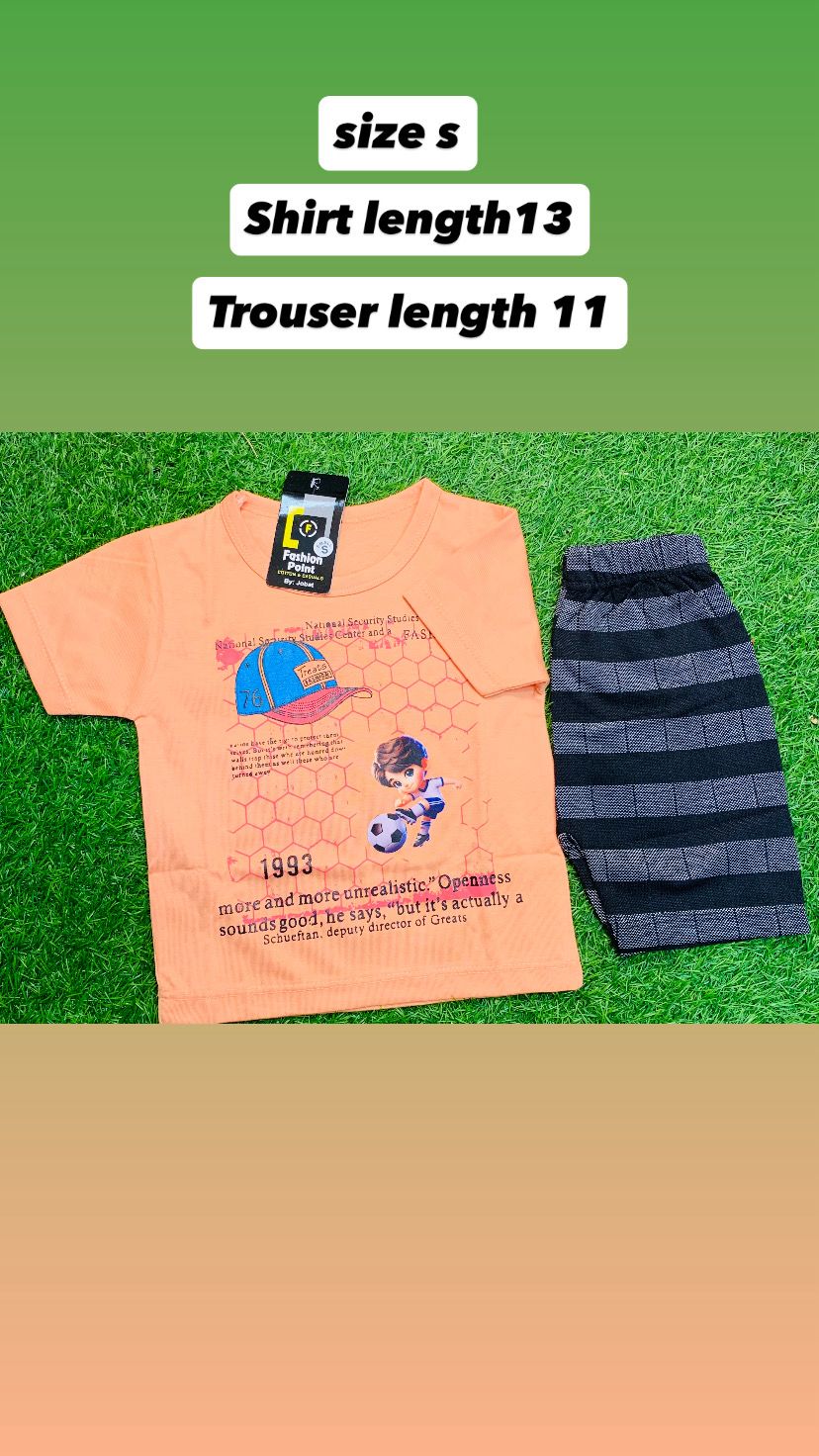 KIDS T.SHIRT AND SHORTS