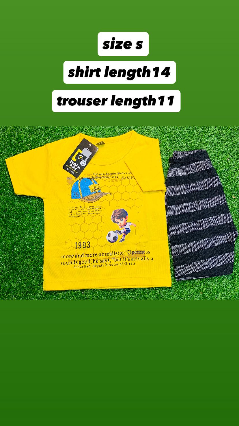 KIDS T.SHIRT AND SHORTS