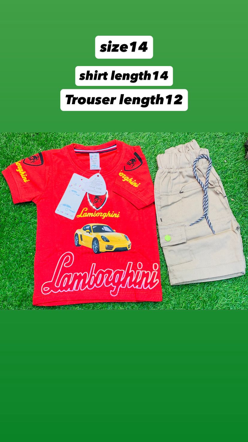 KIDS T.SHIRT AND SHORTS