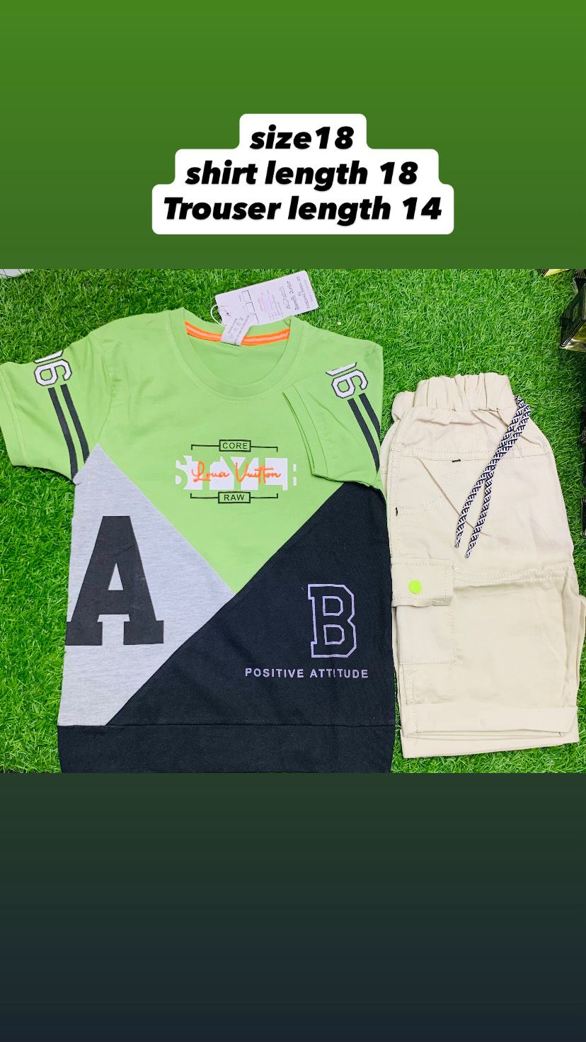 KIDS T.SHIRT AND SHORTS