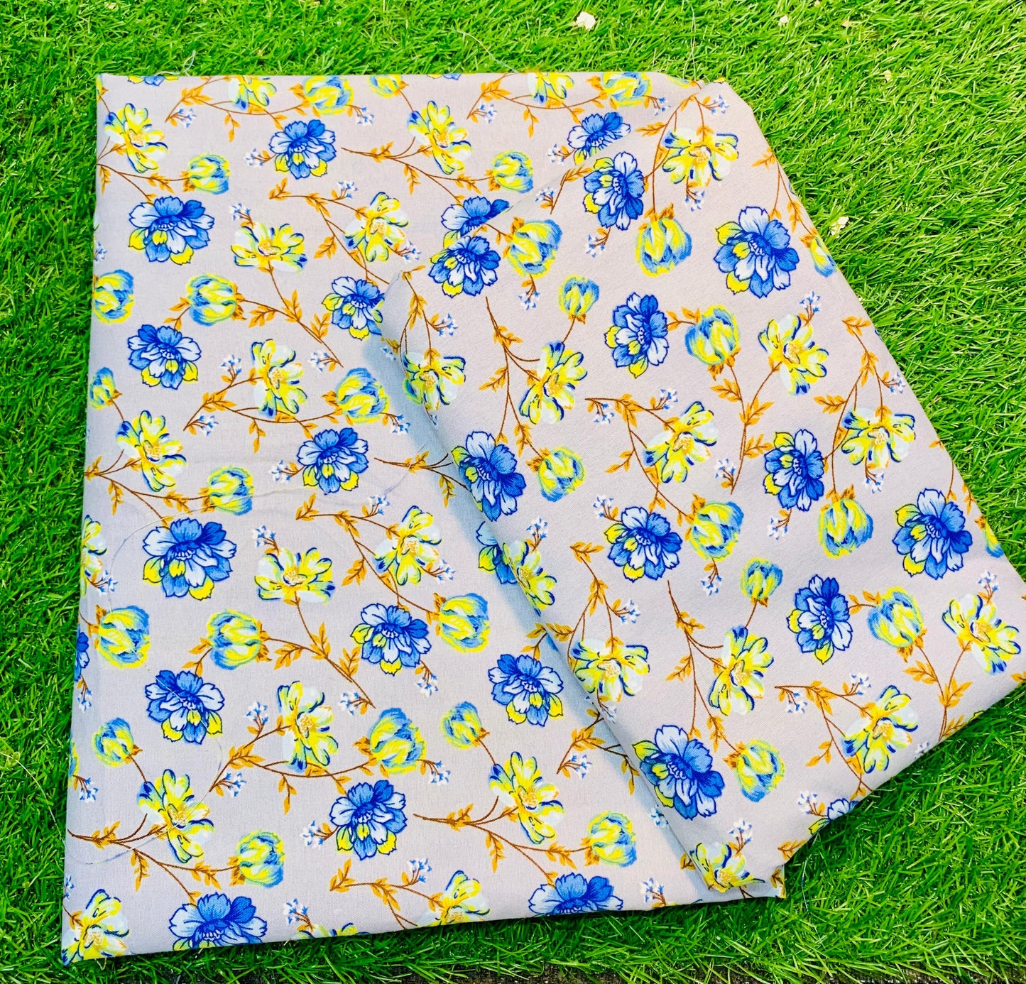 COTTON MIX (2) PIECE SUIT (UNSTITCHED) A6