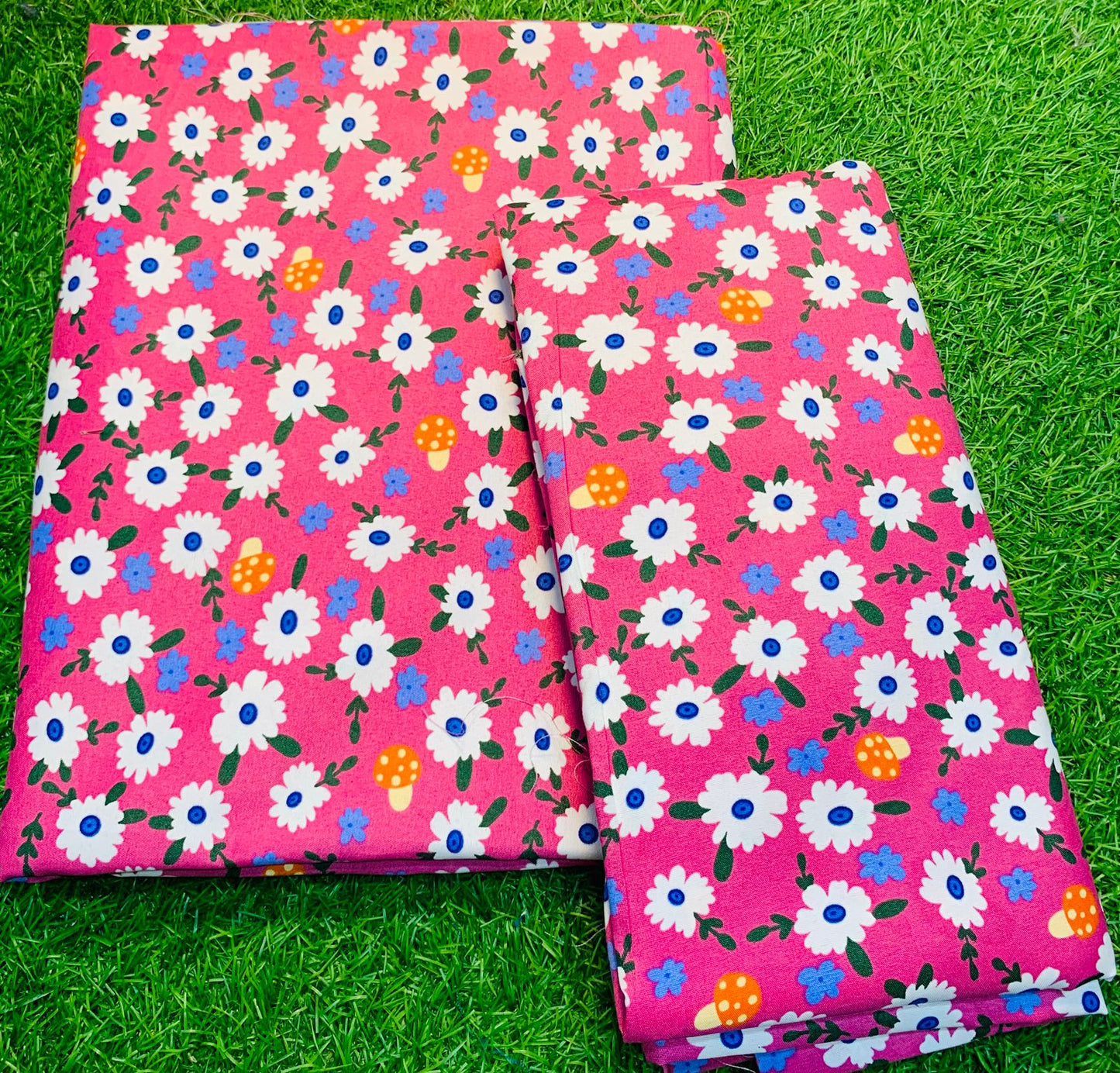 COTTON MIX (2) PIECE SUIT (UNSTITCHED) A21