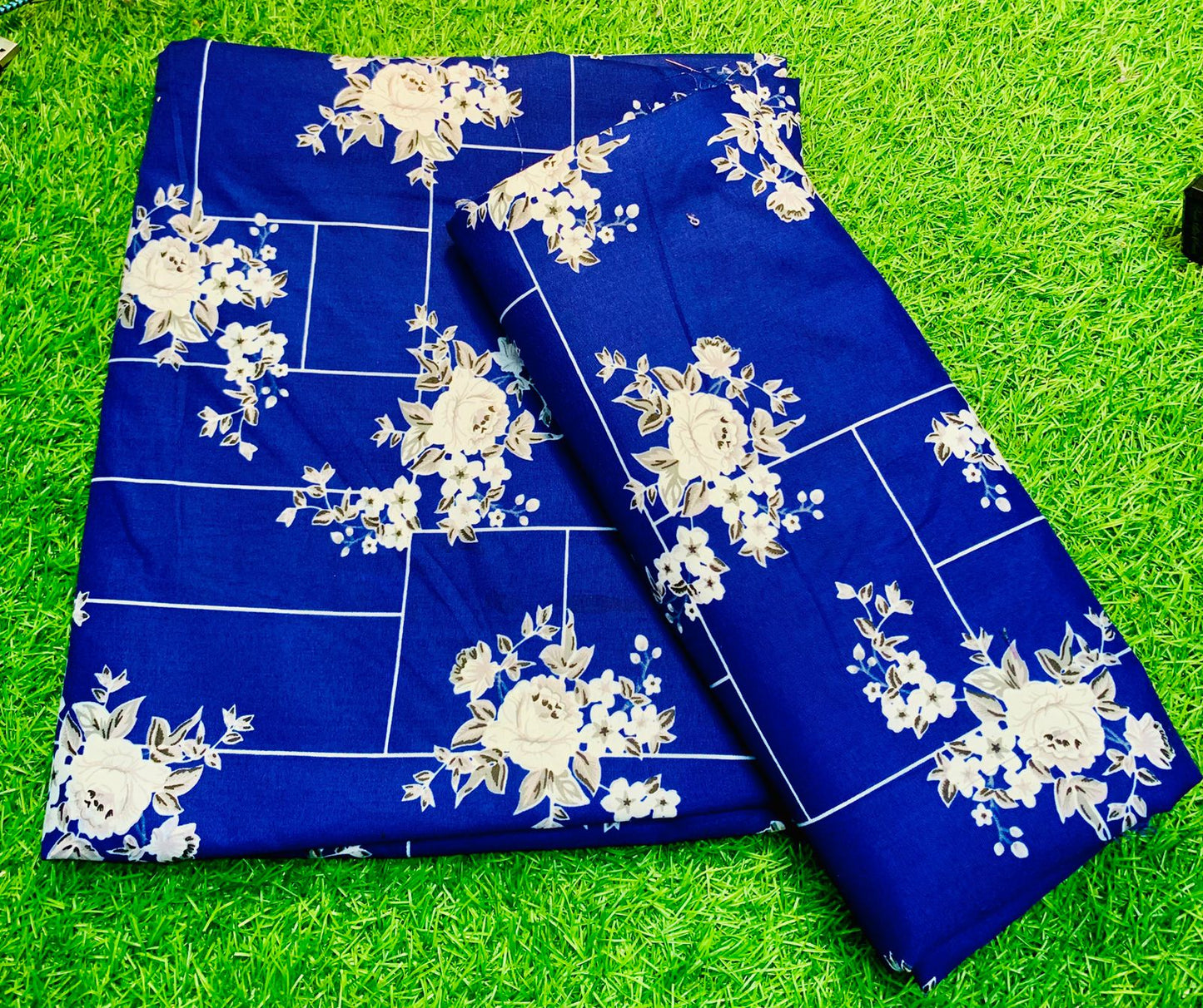 COTTON MIX (2) PIECE SUIT (UNSTITCHED) A8