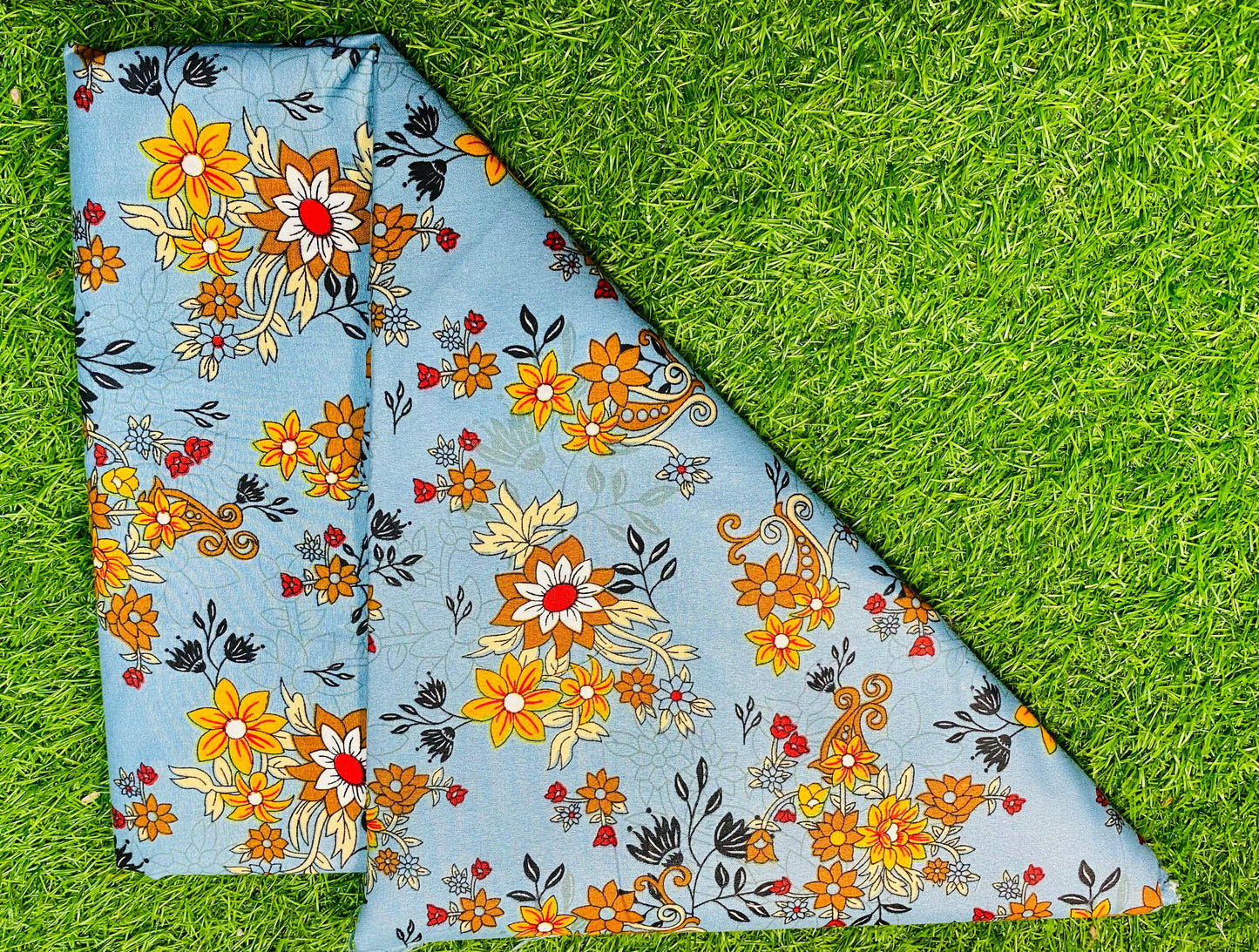 COTTON MIX (2) PIECE SUIT (UNSTITCHED)