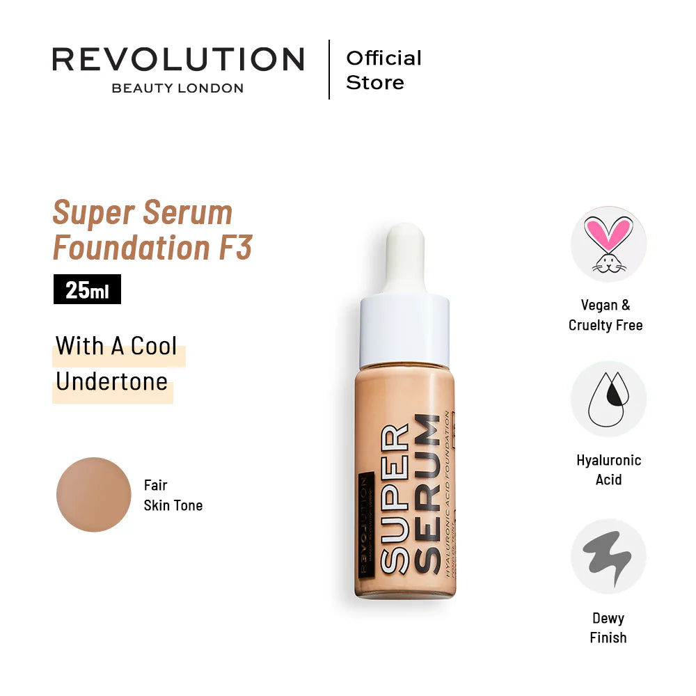Revolutiion Super Serum Foundation F3 25ml