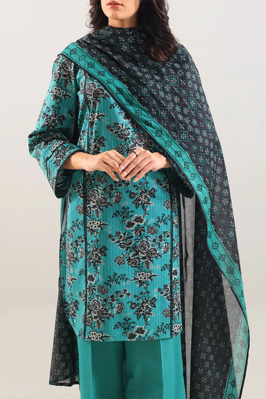 SAYA Stripe Lawn 3 Piece