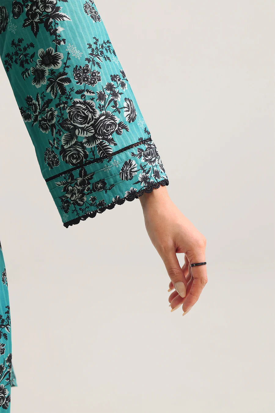 SAYA Stripe Lawn 3 Piece