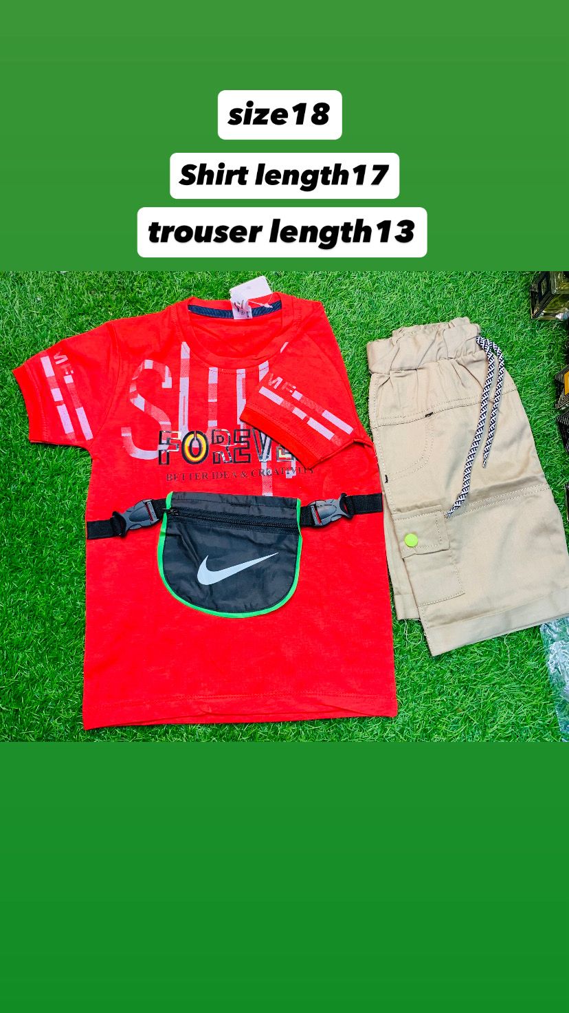 KIDS T.SHIRT AND SHORTS
