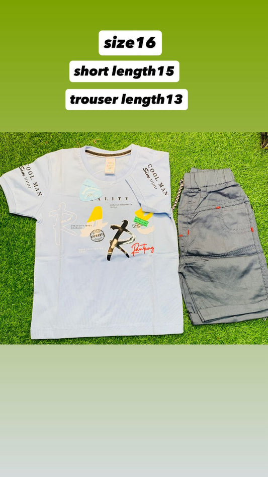 KIDS T.SHIRT AND SHORTS