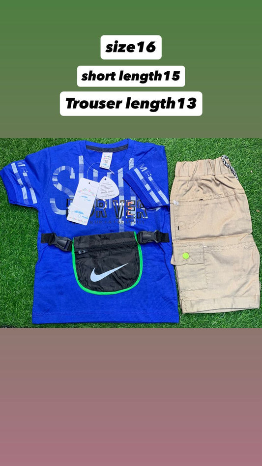KIDS T.SHIRT AND SHORTS