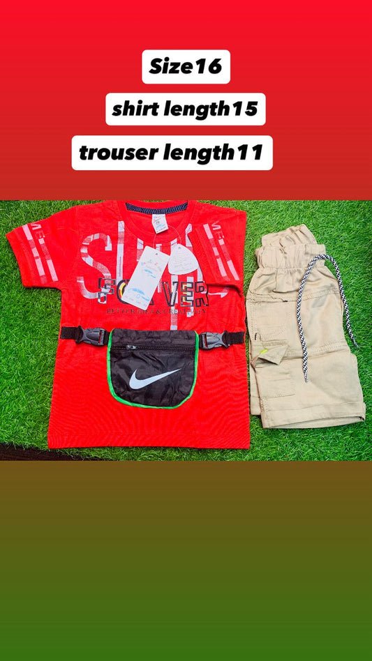 KIDS T.SHIRT AND SHORTS