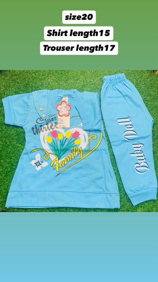 KIDS T.SHIRT AND TROUSER