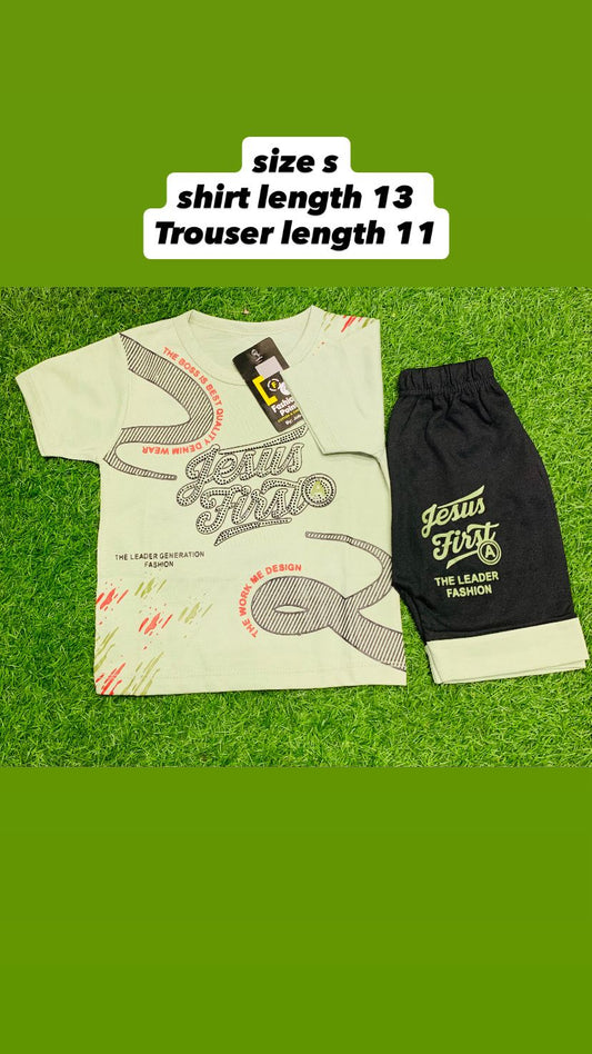KIDS T.SHIRT AND SHORTS