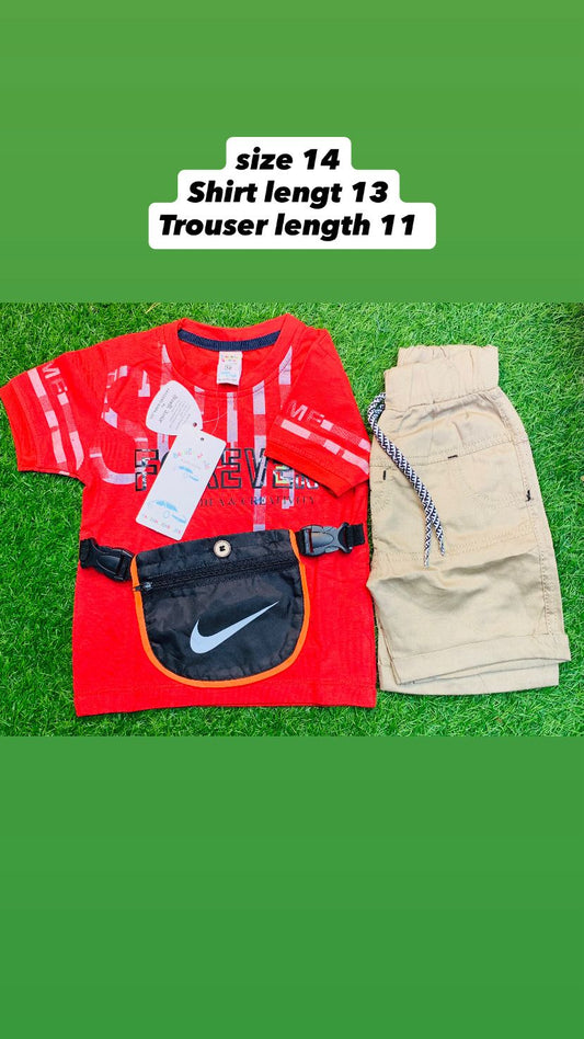 KIDS T.SHIRT AND SHORTS