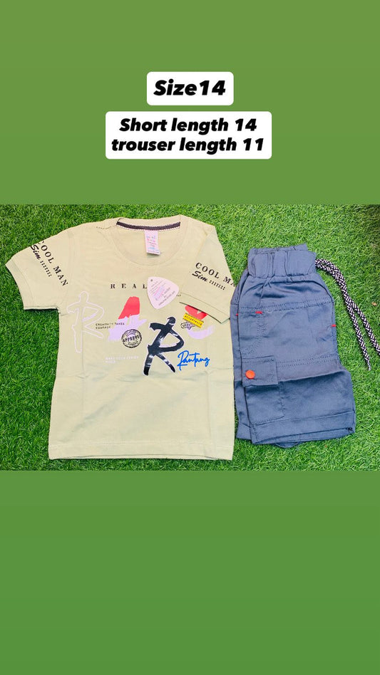 KIDS T.SHIRT AND SHORTS