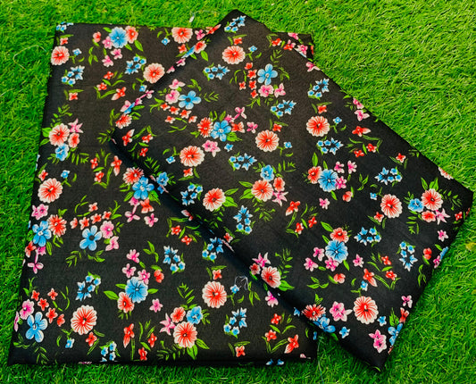 COTTON MIX (2) PIECE SUIT (UNSTITCHED) D1