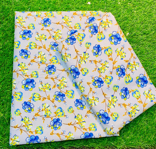 COTTON MIX (2) PIECE SUIT (UNSTITCHED) A6