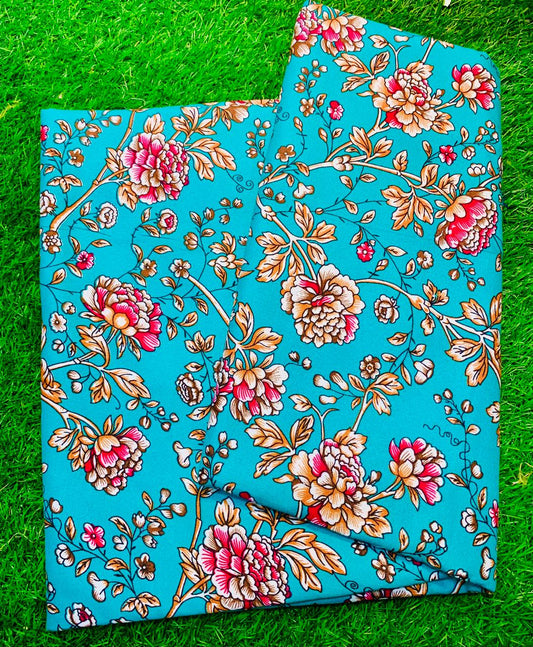 COTTON MIX (2) PIECE SUIT (UNSTITCHED) D51