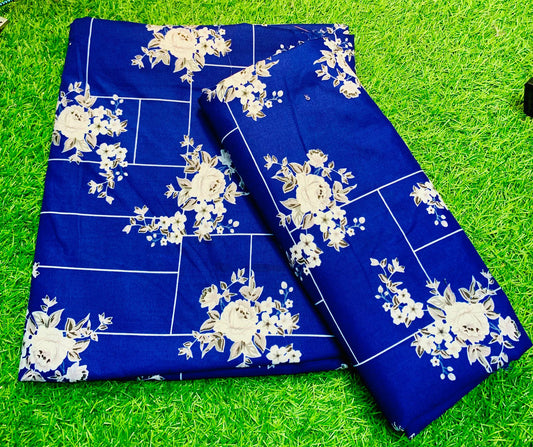 COTTON MIX (2) PIECE SUIT (UNSTITCHED) A8