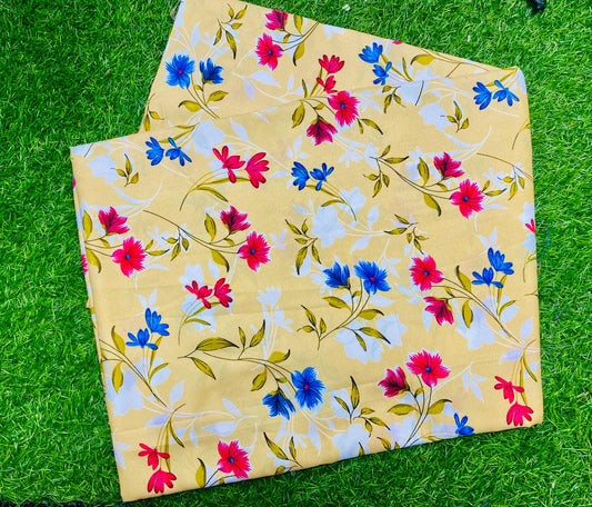 COTTON MIX (2) PIECE SUIT (UNSTITCHED)