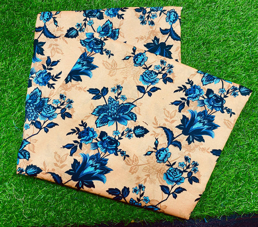 COTTON MIX (2) PIECE SUIT (UNSTITCHED)