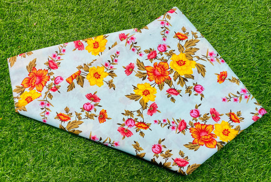 COTTON MIX (2) PIECE SUIT (UNSTITCHED)