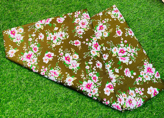 COTTON MIX (2) PIECE SUIT (UNSTITCHED)