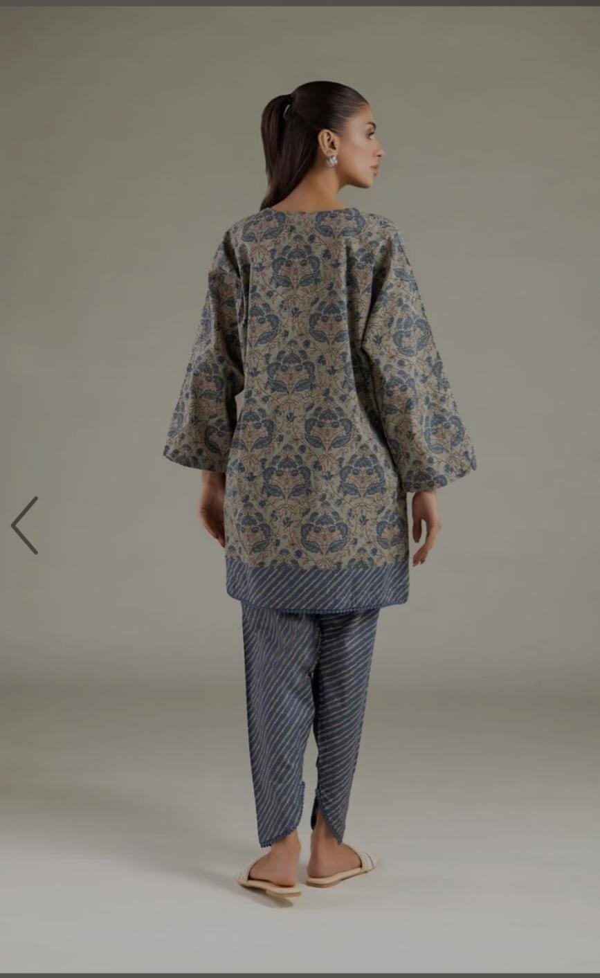 KHAADI Round-Neck Kurta (STITCHED)