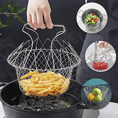 Multifunctional 12 in 1 Folding Frying Chef Basket