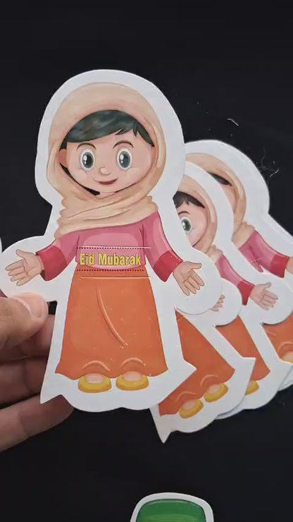 Eidi Tuck Cards For Kids With Textured Envelopes Buy 6 Get 6 Free (Large Size)