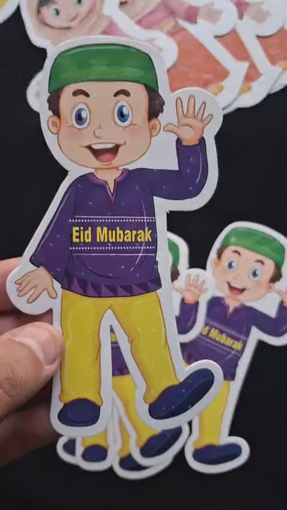 Eidi Tuck Cards For Kids With Textured Envelopes Buy 6 Get 6 Free (Large Size)